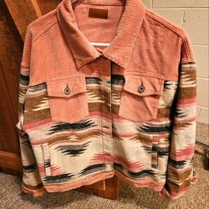 Umgee jacket. multi color. size m. New without tags
